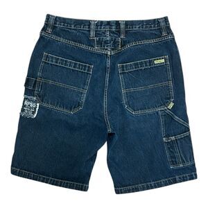 Vintage RP55 Baggy Carpenter Jean Shorts – Size 38, Dark Wash, EUC